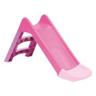 Toboggan 3 marches rose