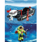 4910-Bateau pneumatique avec scaphandrier