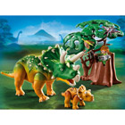 5234-Triceratops et son petit avec arbre