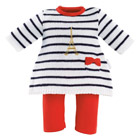 Robe Paris & Legging pour Poupon 30 cm