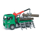 Camion porte troncs avec 3 troncs