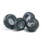 Roues avec jantes grises