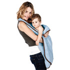 Serviette de bain papillon Bleu