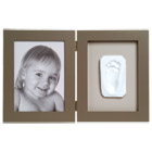 Double cadre photo et empreinte 