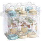 Set 6 biberons 260 ml poudré bleu