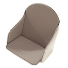 Coussin De Chaise en PVC Taupe/Ecru