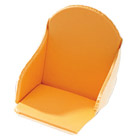 Coussin De Chaise PVC Orange/blanc