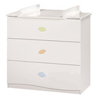 Commode Nature 3 Tiroirs Blanc
