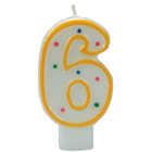 Bougie anniversaire chiffre 6