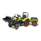 Tractopelle Claas et remorque