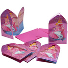 6 Cartes d'invitation Princesse