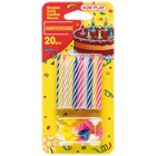 20 bougies multicolores