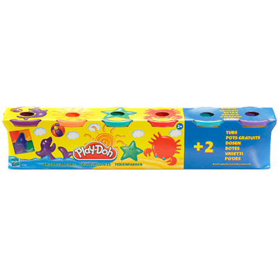 Play Doh - 4 pots de base+ Pate � modeler, modelage et gravure + Play Doh