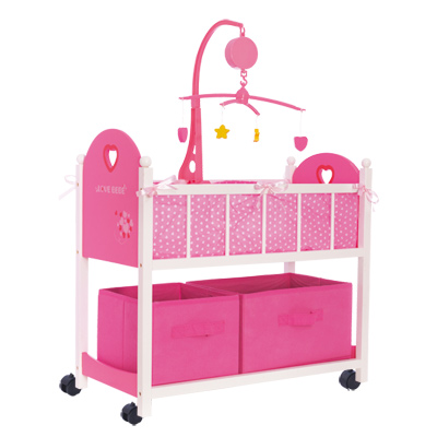 Lit en Bois Rose avec Rangements