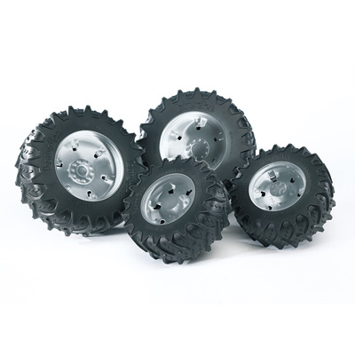 Roues jantes argent pour tracteur série 3000