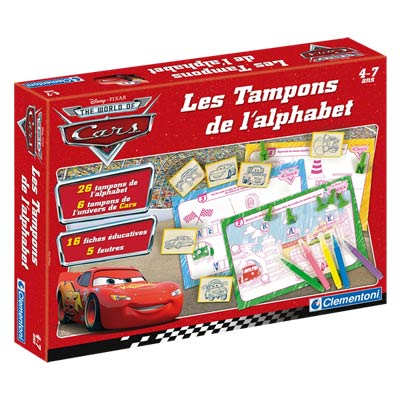 Tampons de l'alphabet CARS 2