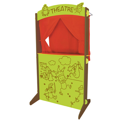 Théâtre en bois sur pieds