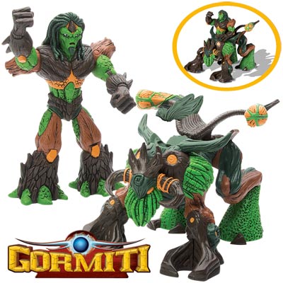 Gormiti : Animal et figurine articulés 12 cm