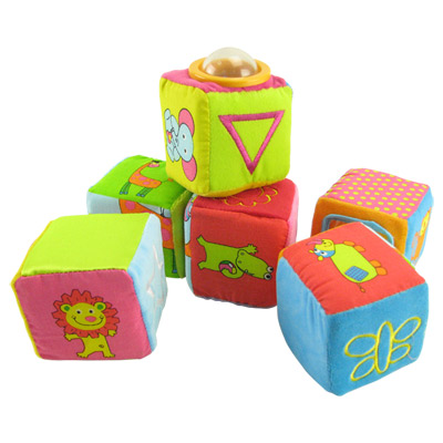 Jeu de puzzle cubes en tissu