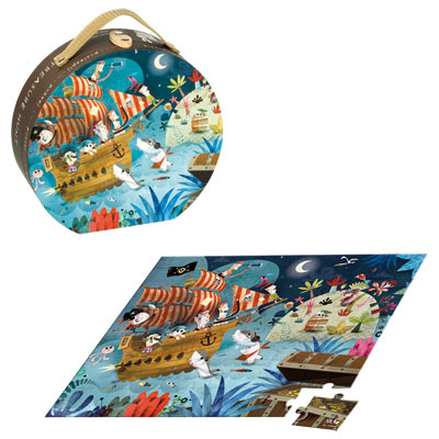 Valisette puzzle chasse au trésor