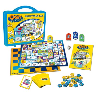 Malette de 50 jeux Oggy et les cafards