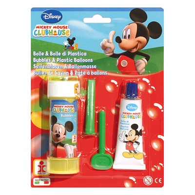 Bulles de savon et pâte à ballons Mickey