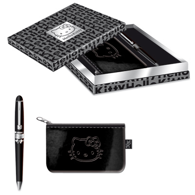 Coffret Stylo et Porte monnaie Hello Kitty