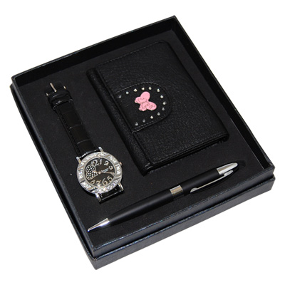 Coffret Montre stylo et porte-feuille