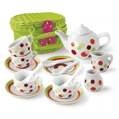 Valise dinette en porcelaine
