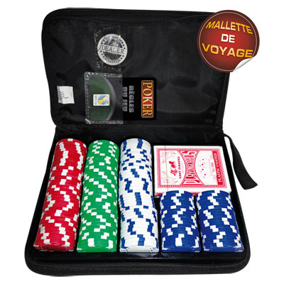 Mallette Poker de voyage 200 jetons