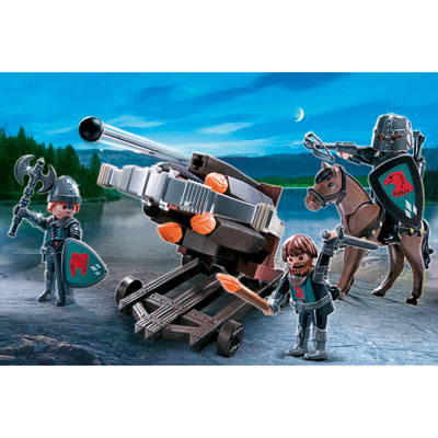 4868-Baliste à 6 projectiles et chevaliers du Faucon