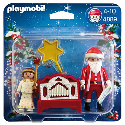 4889-Père Noël Et Petit Ange