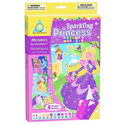 4 Mosaïques autocollantes Princesses