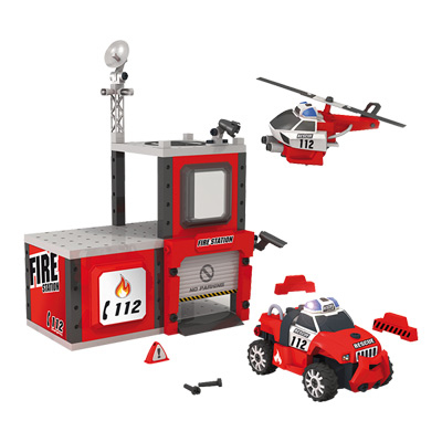 Coffret de Construction Caserne de Pompiers
