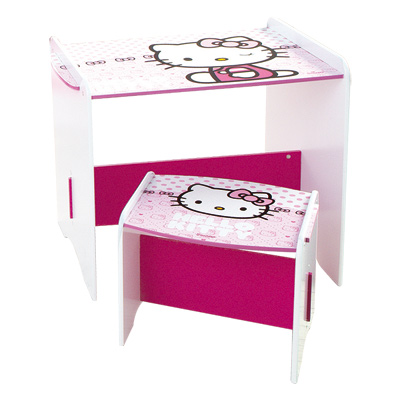 Bureau et Tabouret Hello Kitty