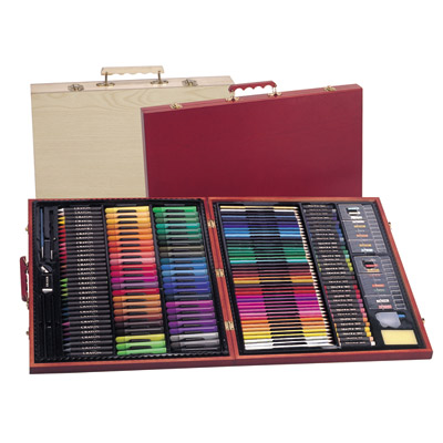Mallette de dessin en bois