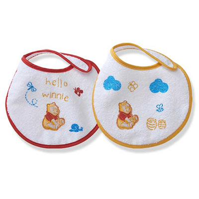 Bavoir naissance brode Winnie