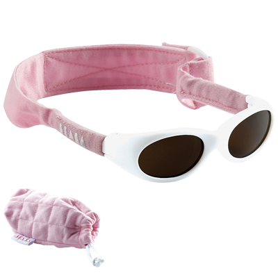 Lunettes bandeau rose