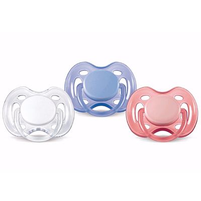Lot de 2 Sucettes aérées silicone 0/6 Mois