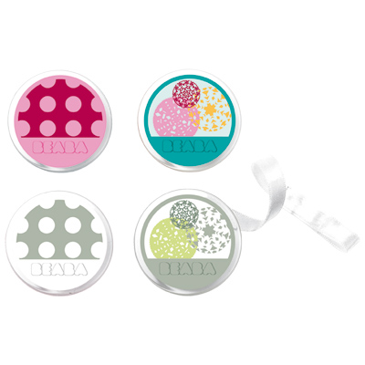 Lot de 2 attaches-sucettes 