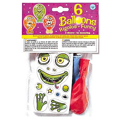 6 ballons � d�corer D25cm 062687