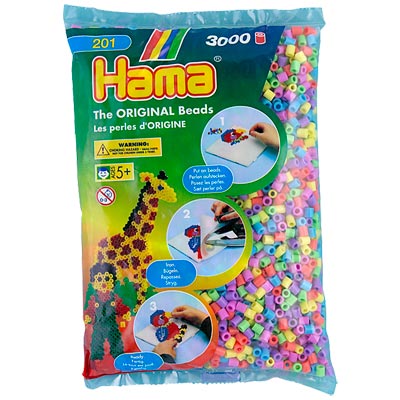 3000 Perles à Repasser Pastel