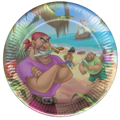 10 Assiettes Pirates