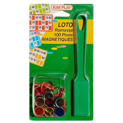 Kit loto : ramasse jetons + 100 pions