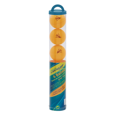 King Jouet 6 Balles de Tennis de Table jaunes