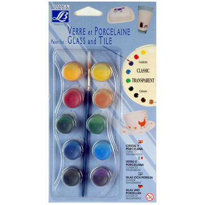 Peinture sur verre - porcelaine transparente