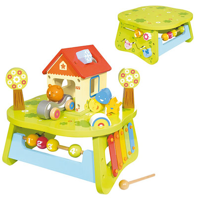 Table multi-activités en bois