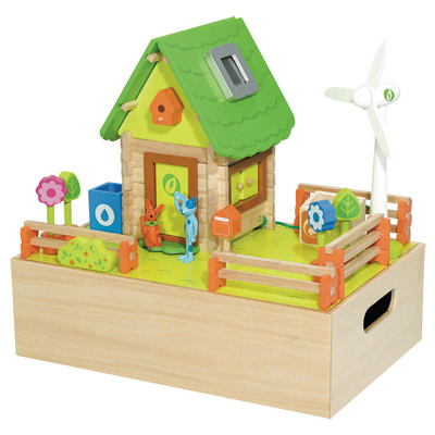 Coffret en bois : Ma maison écolo