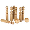 Jeu de 7 quilles en bois