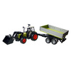 Tracteur Class avec fourche et remorque
